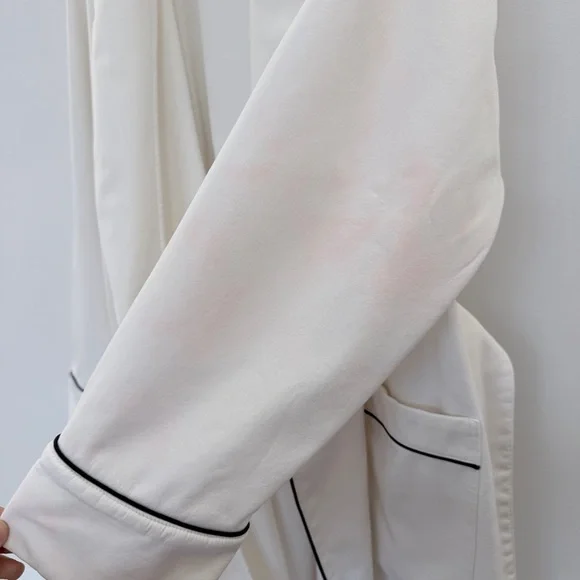 J. Crew Crisp White Terry Robe Large/XL - Picture 8 of 13
